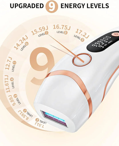 Appareils IPL Laser d'épilation 17J 999900   Light Pulses HR/SC/RA 9 niveaux épilation indolore pour tout le corps usage domestique pour hommes femmes